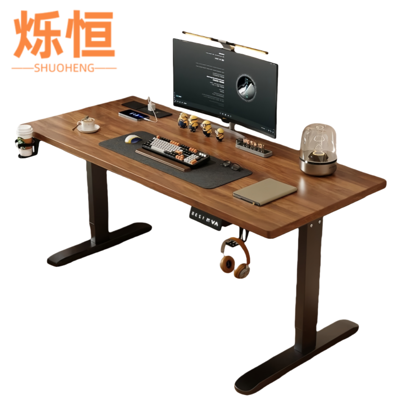 烁恒 书桌可升降 80*60*70cm 张高清大图