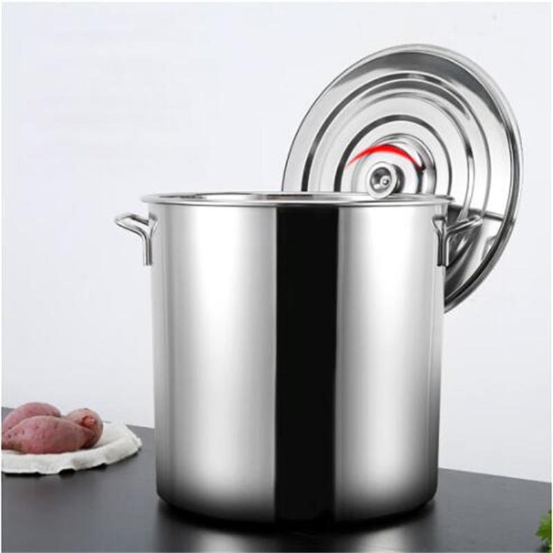 环杰不锈钢水桶hj2031带盖储水桶汤桶电磁款Φ60h60