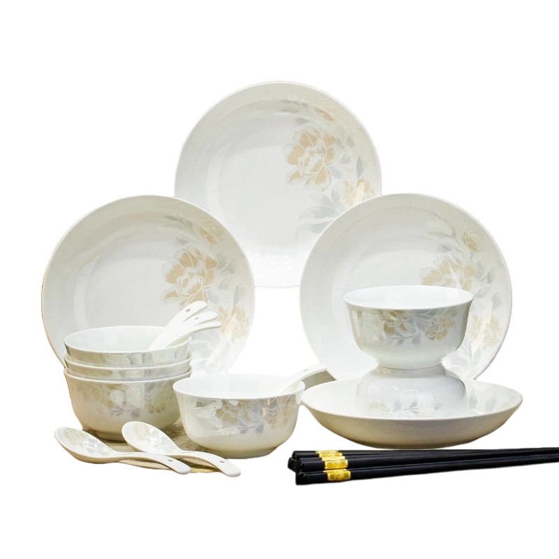 梵澜狸骨瓷餐具38件 套高清大图