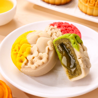 [8饼8味]刻凡流心月饼320g中秋月饼礼盒多口味传统糕点零食送礼