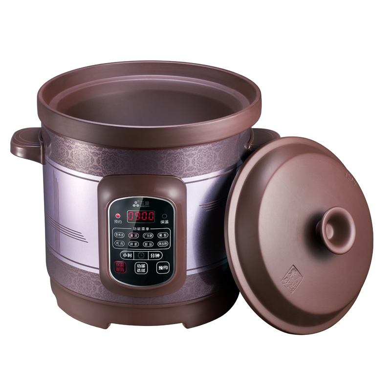 三源3.0L/350w电脑型预约紫砂煲XYDTG30-SA12电汤锅电炖锅