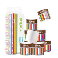 顺清柔有芯卷纸卫生纸 彩虹系列5层200g*10卷冲厕易溶解(2kg/提)