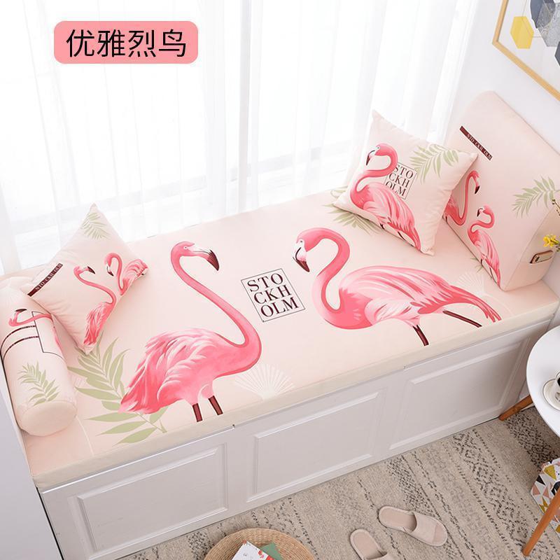 BONJEAN飘窗垫窗台垫榻榻米垫卡座简约现代阳台垫子飘窗台垫四季通用定做 优雅烈鸟定制尺寸（联系客服报价）