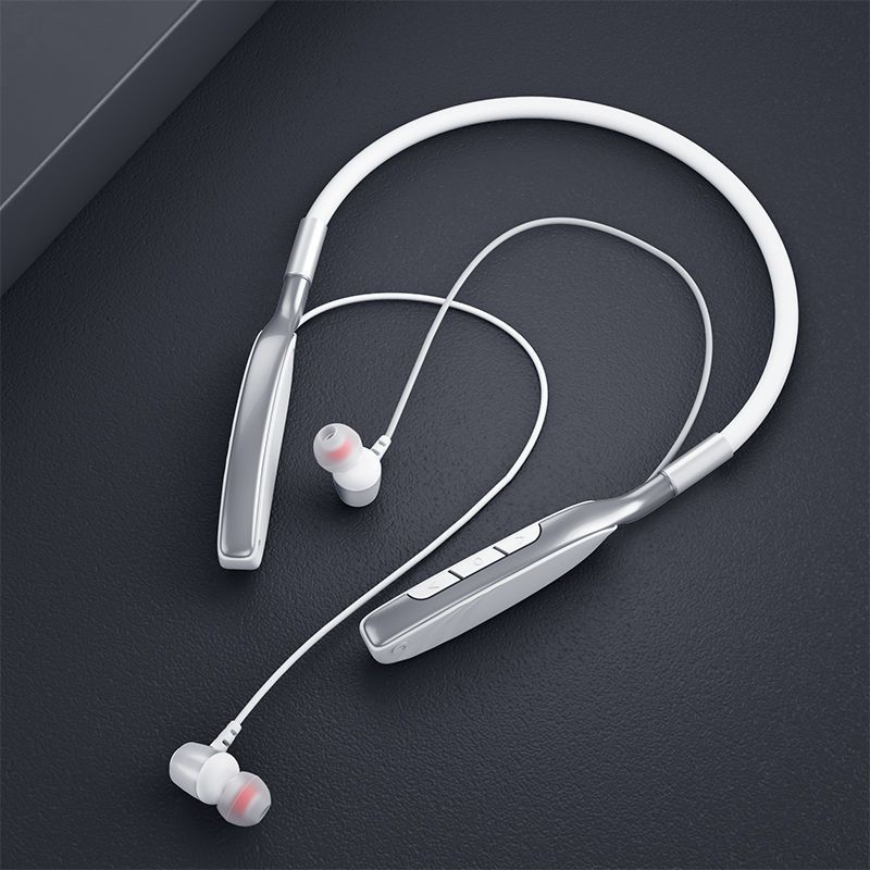 挂脖颈挂式可插卡运动无线蓝牙耳机跑步磁吸防汗入耳手机通用耳机