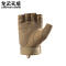 龙云天盾战术手套户外运动骑行防护军迷格斗防滑透气半指手套男沙色L