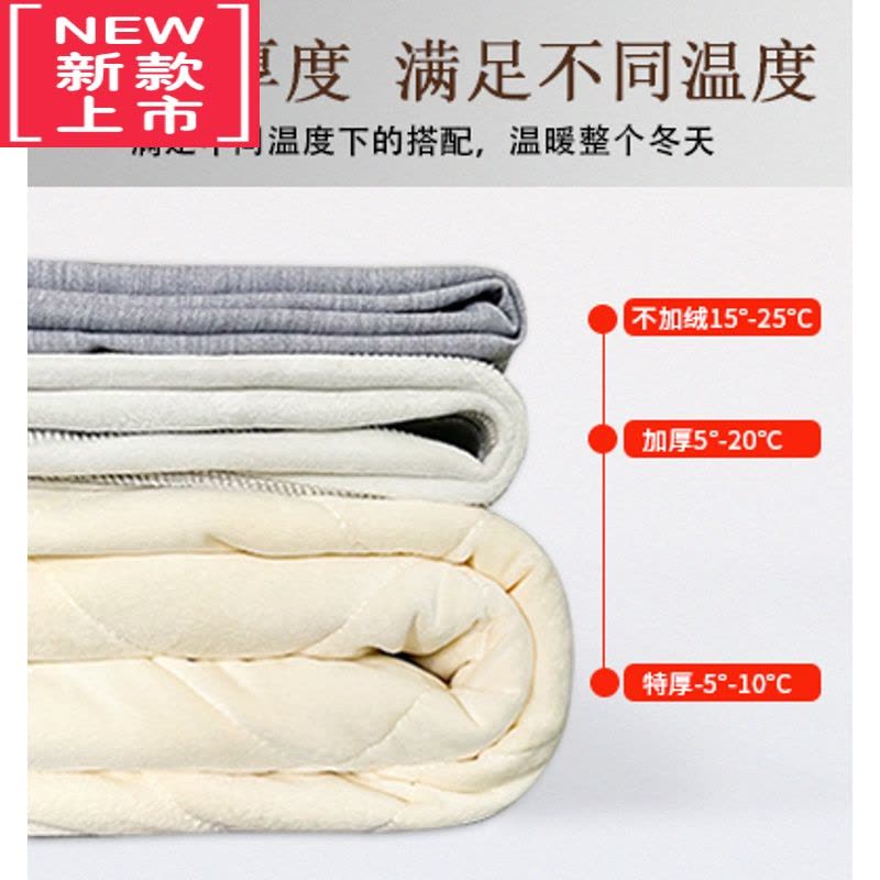 可莉允男童休闲裤加绒儿童秋冬新款磨毛棉裤三层夹棉女童保暖裤加厚冬裤图片