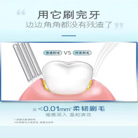 高露洁(Co1gate) 纤柔双效旋白细毛软毛小头牙刷2支(旋白深洁)新老包装随机发