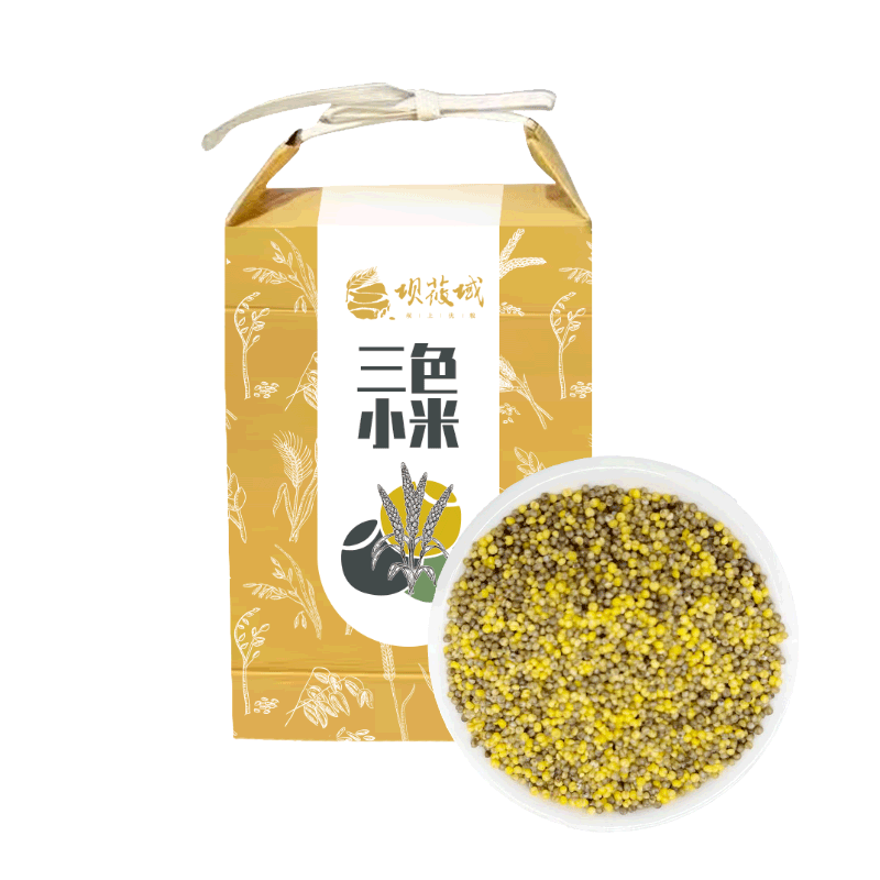 沽源县坝莜域三色小米1.5kg高清大图