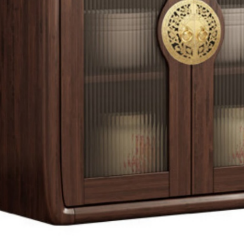 乐琪艺 新中式餐边 柜 二门 台高清大图