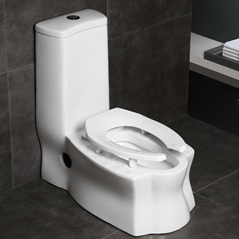 家装节时尚卫浴家用可蹲可坐两用抽水蹲坑马桶虹吸式一体大管道坐便器