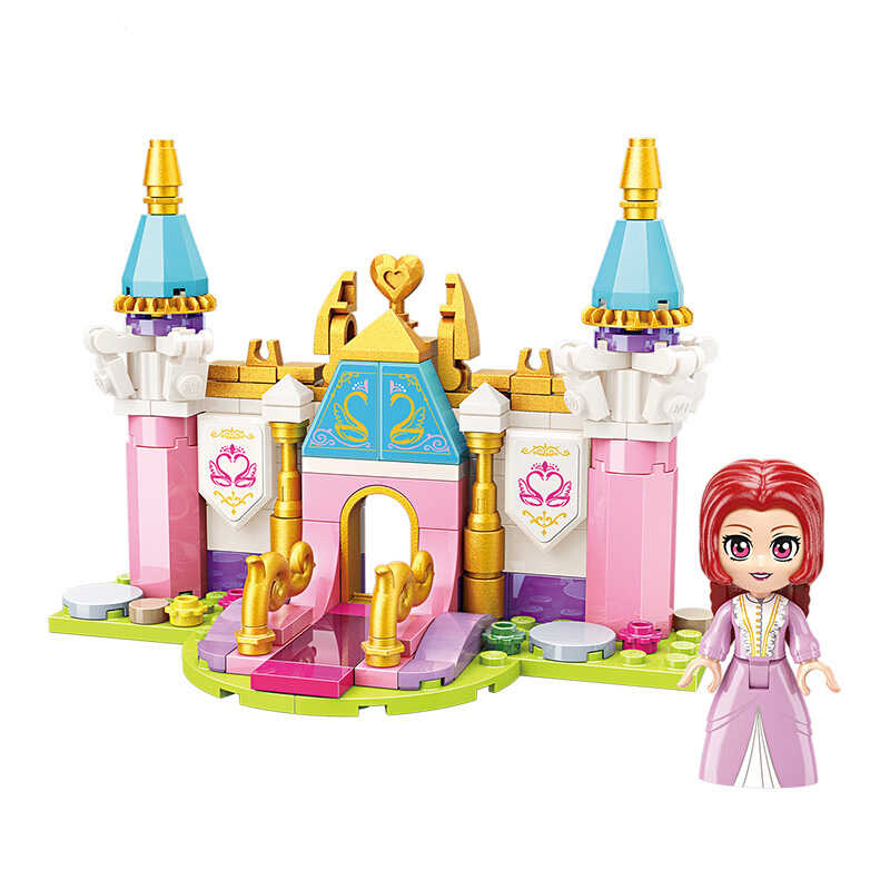 启蒙积木 莉娅 女孩拼装兼容 乐高玩具6-8-10-14岁生日 花海城堡(4合1
