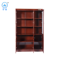 [万保] 油漆文件柜 现代中式办公柜 三门文件储物柜
