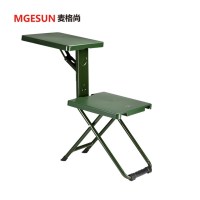 麦格尚 ABS塑料钢管部队折叠椅学习椅便携式户外凳钓鱼士兵椅马扎折多功能写字椅 G 折叠椅