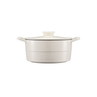 双立人（ZWILLING）汤锅珐琅锅龙铸铁锅炖锅 奶油白 22cm