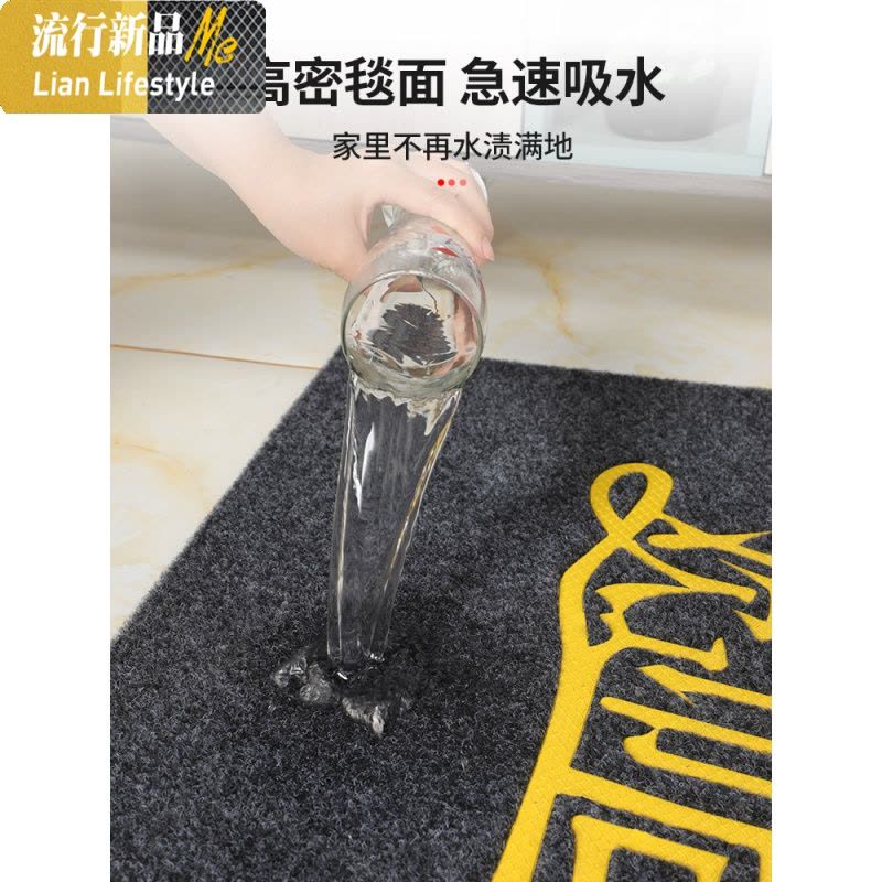 口地垫进入户家用垫卧室厨房吸水脚垫浴室卫生间防滑地毯 三维工匠图片