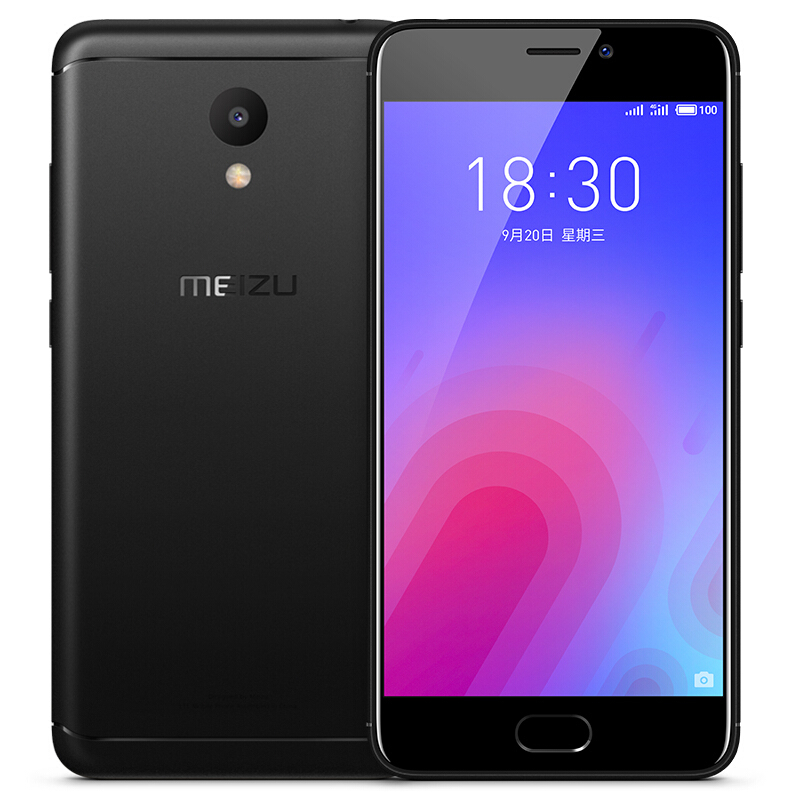 Meizu/魅族 魅蓝6 3GB+32GB 磨砂黑 移动联通电信4G手机 4G+全网通版
