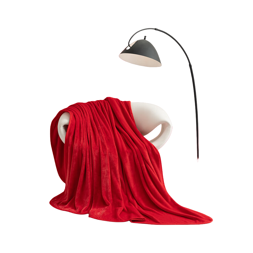 水星家纺DH满禧鸿福法兰绒毯150cm×200cm/条127831