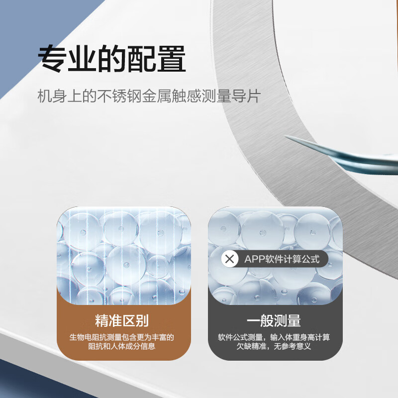 香山 智能体脂秤 12项深度身体数据监测 蓝牙APP控制 云姿 (珍珠白)