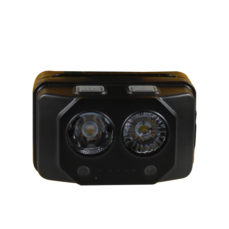 苏识 SS5133B 3.7V 2Ah IP66 3W 6500K 169Lm 聚光泛光手扫感应头灯(计价单位:台)黑色高清大图
