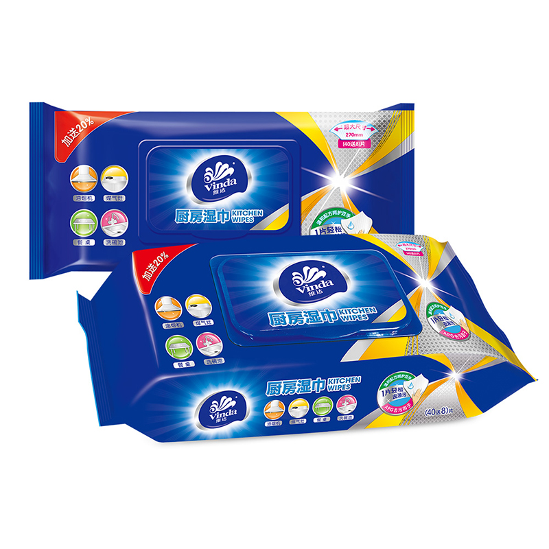 维达(Vinda) 厨房湿巾 /48片装 一片轻松 去油污
