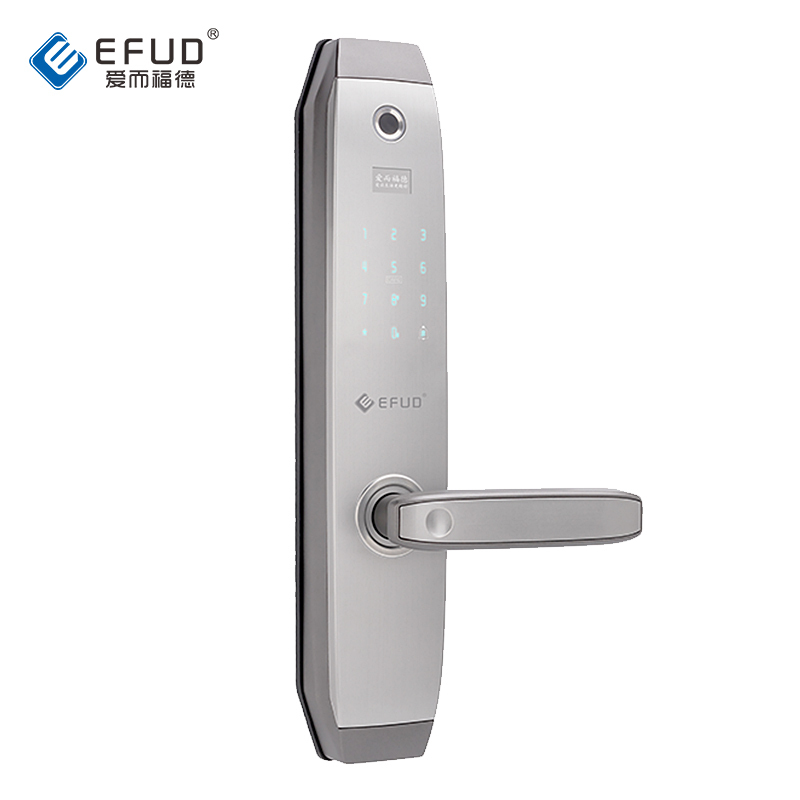爱而福德(EFUD)E9智能门锁指纹锁密码锁家用全自动智能门锁指纹锁密码锁防盗门锁电子锁珍珠黑