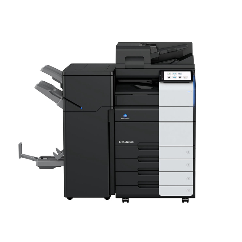 柯尼卡美能达Bizhub C550i A3彩色多功能复合机 主机 双面同步扫描输稿器 四纸盒落地 排纸装订处理器
