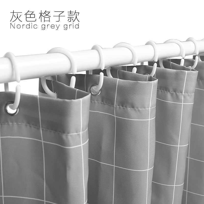 北欧浴帘布卫生间窗帘隔断帘淋浴帘防水防霉加厚浴室帘
