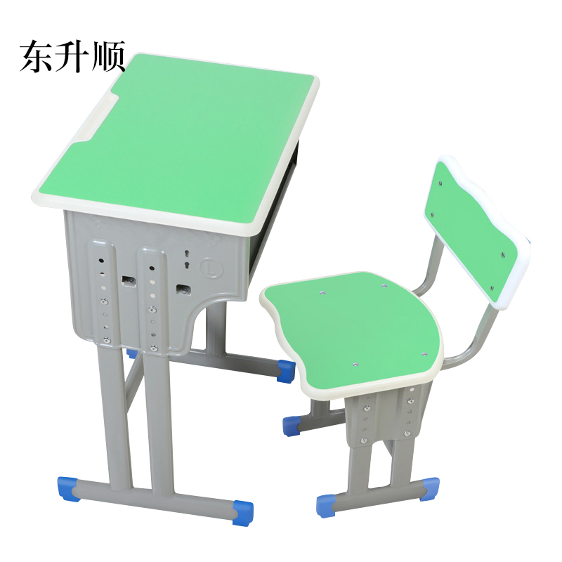 东升顺学生课桌椅儿童学习桌单人培训辅导补习班升降课桌椅学校写字课桌高清大图