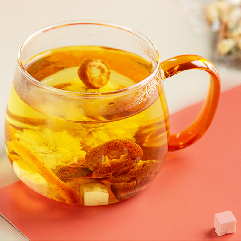 艺福堂花茶组合菊花干橘皮泡水喝山楂泡茶山楂陈皮茯苓茶搭决明子210g