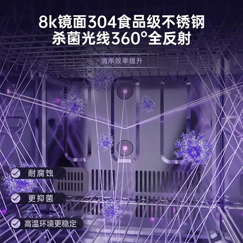 松下(Panasonic)消毒柜 母婴幼儿奶瓶家用紫外线消毒杀菌烘干一体机 NW-CS21-W 22L高清大图