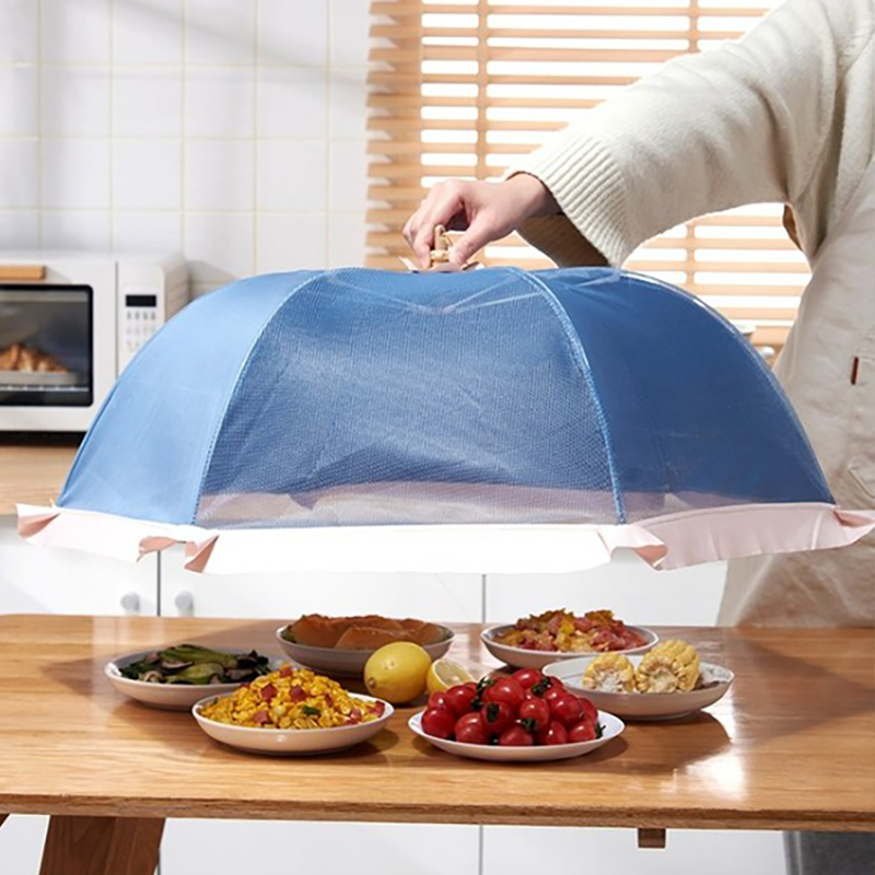 防尘罩可折叠菜罩食物防蝇8080cm单个装视频