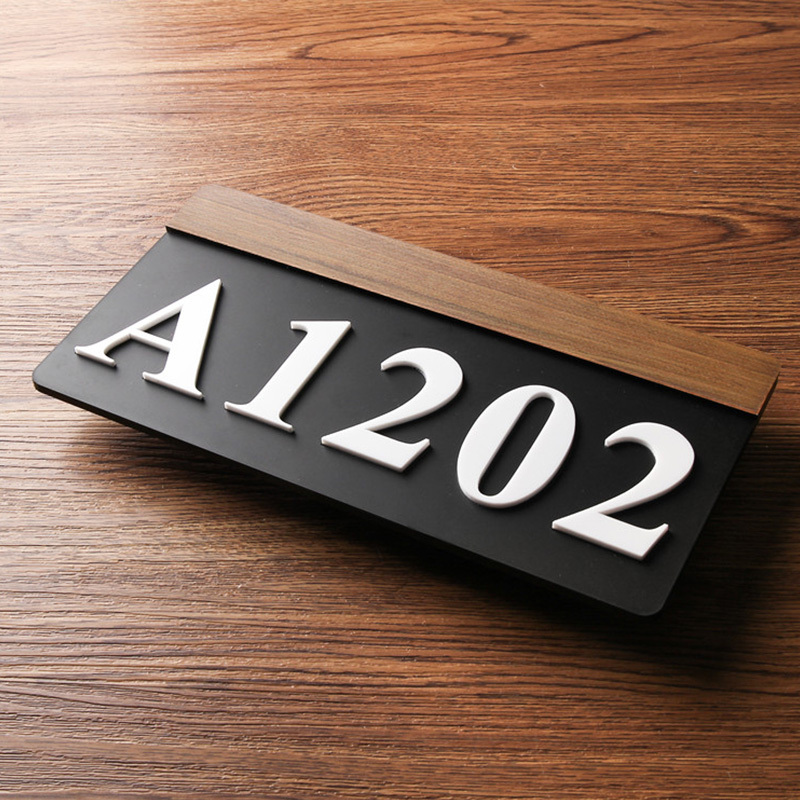 3d立体亚克力宾馆酒店数字门牌号家用单元楼层牌公司办公室创意门牌贴