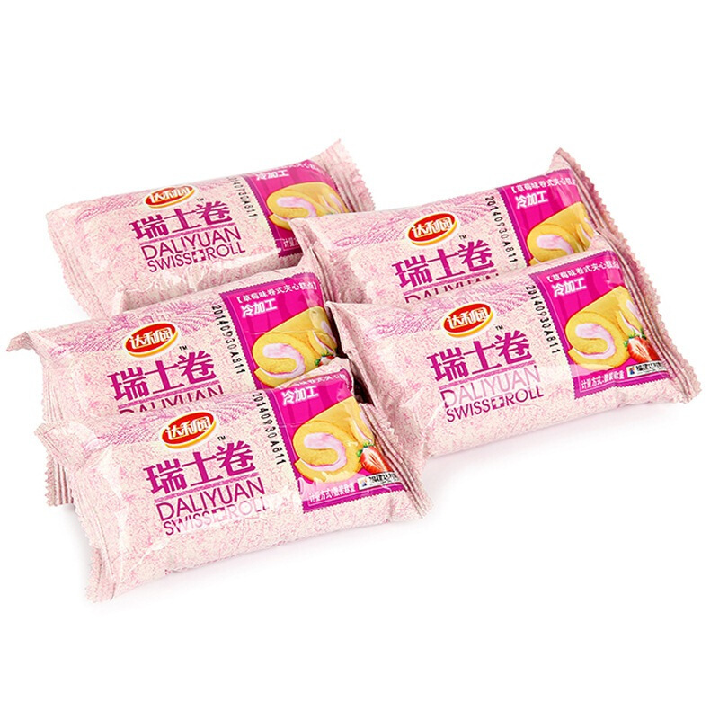 达利园瑞士卷草莓味160g