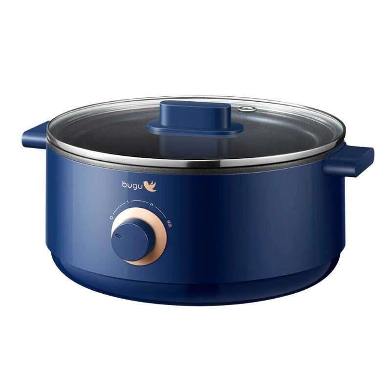 美的(Midea) 电火锅BG-H6 多功能不粘一体2L电炒电热电煮锅料理蒸锅