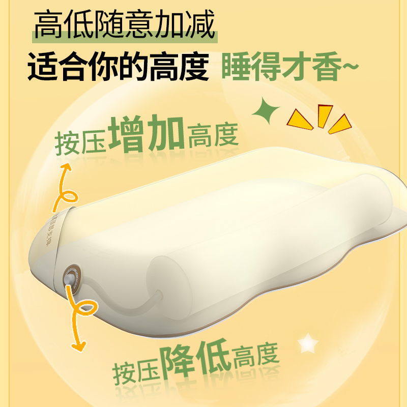 和正 多功能枕 气囊升降 单人护颈枕学生成人开车旅行护颈枕脖子枕午睡枕 HZ-PW-1!高清大图