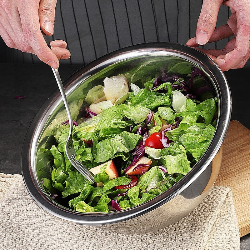 美厨 不锈钢盆 洗菜盆洗菜篮调味盆 加厚不锈钢味斗22CM 洗菜篮/盆 厨房工具MCWA-013高清大图