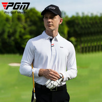 易麦印 高尔夫服装 春秋男士长袖T恤 白色 均码
