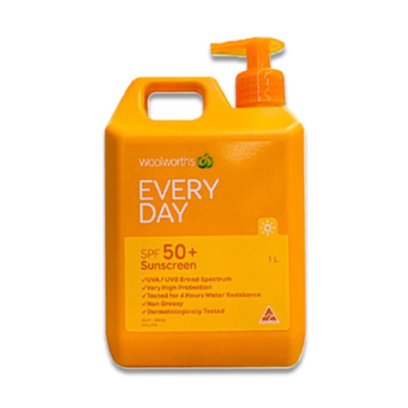 澳洲woolworthsothersspf50儿童大桶一升防水防晒霜防黑1l防晒霜视频