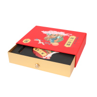 苏宁极物 福鼎白茶老白茶福鼎紧压白国潮茶虎年版2019年寿眉礼盒装300g