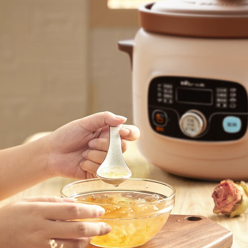 小熊DDG-D40X9 电炖锅 紫砂内胆紫砂炖汤锅微电脑煲粥熬粥煮粥锅炖锅煲汤锅高清大图