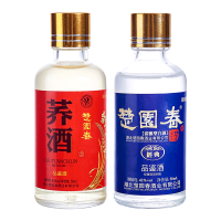 (赠品,单拍不发货!!!!)楚园春 营养性苦荞酒+浓香型白酒品鉴酒 50ml/瓶