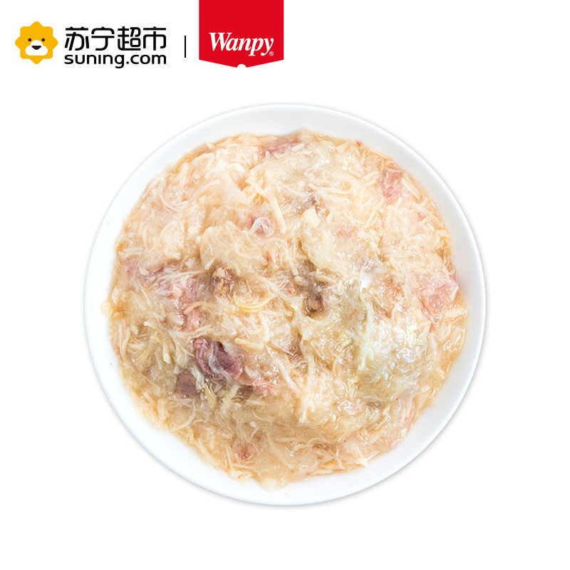 Wanpy顽皮狗湿粮幼犬活力营养鸡肉鸡胗鲜封包 80g狗湿粮狗狗罐头零食拌饭