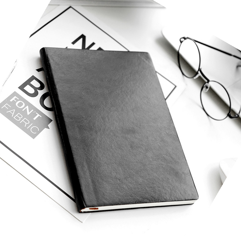 广博(GuangBo) GBP25668 皮面记事本 A5 96张 1本装 黑 单位:本高清大图