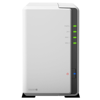 群晖(Synology)DS220j(DS218j升级版)2盘位 NAS网络存储服务器 (无内置硬盘)