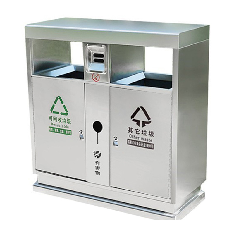 豫凯达户外垃圾桶不锈钢个高清大图