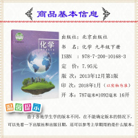 2018用九年级下册化学书北京课改版初三下册中学生课本教材九下化学九年级下册北京版9九年级化学下册初中化学9下北京出版社