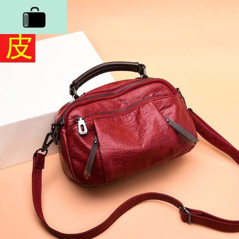 软皮包包女2020新款潮夏季时尚休闲简约百搭斜挎小包女士单肩手提NEW LAKE女士单肩包图片