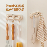意可可可滑动免钉挂钩(6钩)-弯钩E23154随机颜色