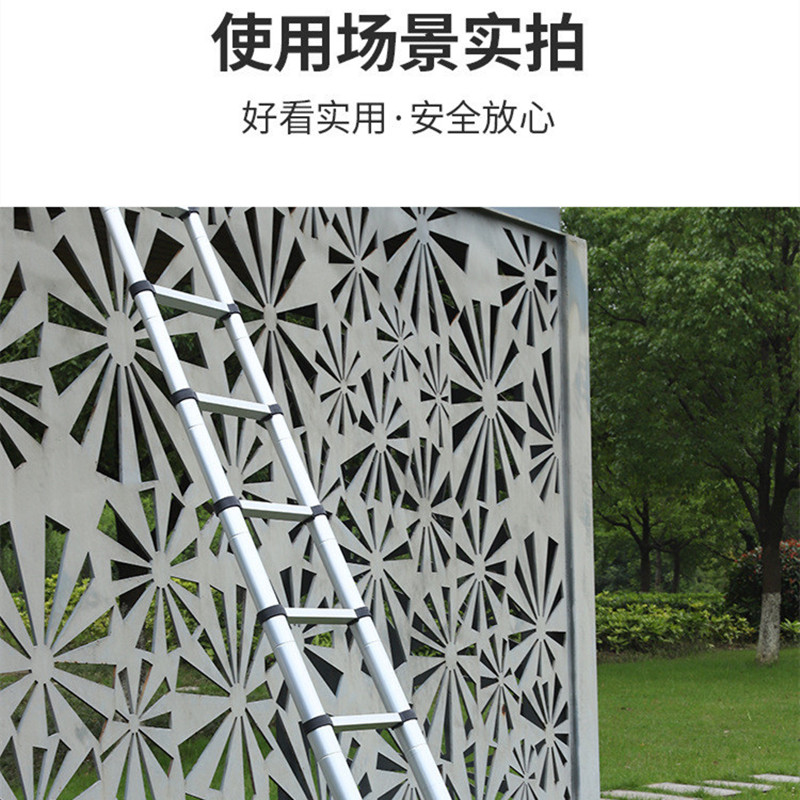 佳美良品竹节梯铝合金伸缩梯高清大图