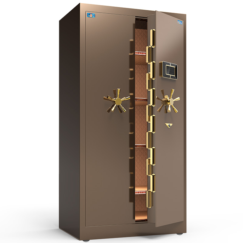 虎牌保险柜办公大型指纹密码柜wifi防盗全钢对开门家用保险箱